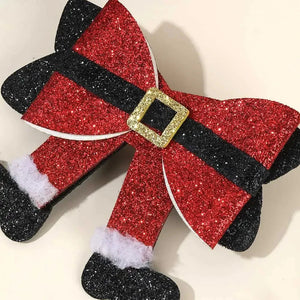 2 Pack Santa Christmas Clips