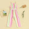 Patterned Bow Belt Jumpsuit