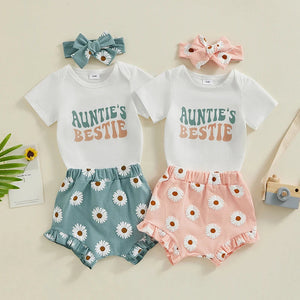 Auntie's Bestie Floral Outfit