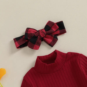 Penny Plaid Skirt Outfit with Bow