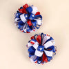 USA Pompom Hair Clips