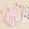 Off Shoulder Daisy Bow Romper & Headband