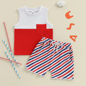 Patriotic Pocket Tank & Shorts