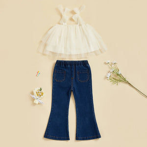 Tilly Tulle Top & Jeans