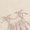 Shoulder Tie Stripe Summer Dress
