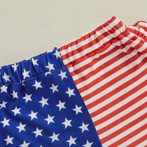 Ruffled USA Shorts