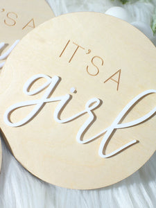 3 Piece Hello World Birth Announcement Signs