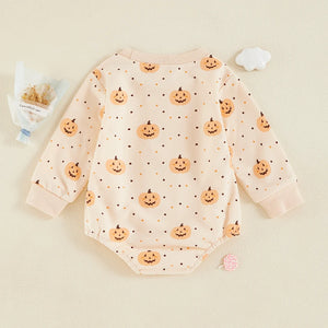 Polka Dot Pumpkin Onesie