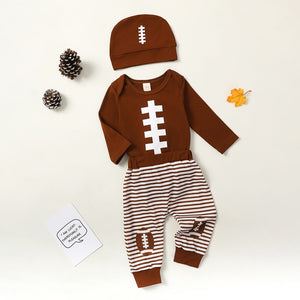 Striped Football Outfit & Hat