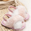 Faizah Furry Sandals