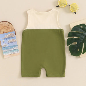 Two Tone Pocket Romper