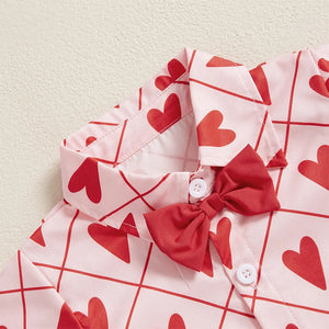 Bow Tie Hearts Valentine's Outfit