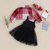 Plaid Tutu Dress Outfit & Headband