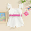 Teddy Bear Belt Romper