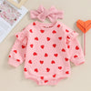 Heart Ruffle Onesie & Bow