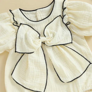 Elegant Ellie Bow Romper & Headband