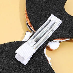 Sparkly Halloween Bow Clip
