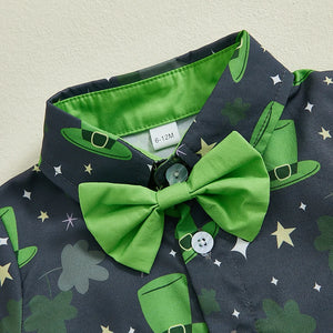 Lucky Leprechaun Hats Bow Tie Outfit