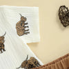 Highland Cattle Button Shirt & Shorts
