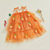 Layered Carrot Easter Dress