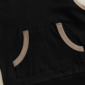 Solid Hoodie Top & Shorts