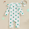 Ribbed Clover Onesie & Headband