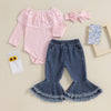 Lia Lace Bell Bottoms Outfit & Bow