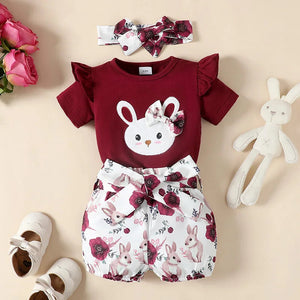 Floral Bunny Outfit