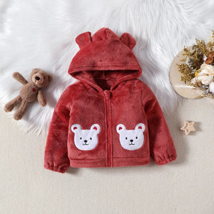 Plush Hooded Winter Bear Jogger Set