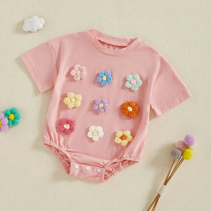 Crochet Flowers Onesie