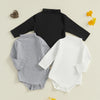 3 Pack Solid High Neck Onesies