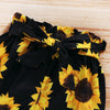 Ruffled Sunflower Shorts Outfit & Headband