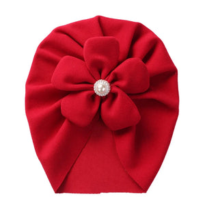 Pearl Flower Turban Hat