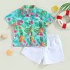 Tropical Button Shirt & Shorts