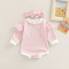 Striped Ruffle Onesie & Bow