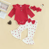 Holly Heart Flare Pants Outfit