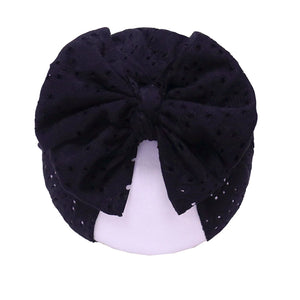 Solid Lace Bow Hat