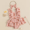 Ruffled Teddy Bear Dress & Headband
