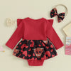 Cow Heart Romper Dress & Headband