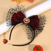 Lace Pumpkin Bow Headband