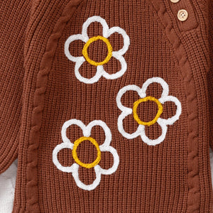 Knitted Flower Fable Onesie