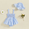 Plaid Daisy Dress & Sun Hat