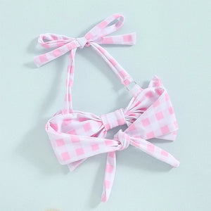 Patterned Bow Baby Bikini