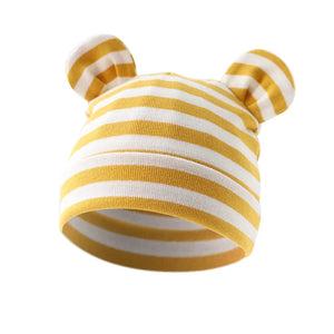 Striped Ear Beanie Hat