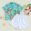 Tropical Button Shirt & Shorts