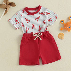 Striped Lobster T-shirt & Shorts