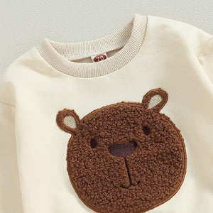 Embroidered Bear Sweater & Pants