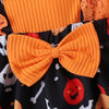 Pumpkin Bones Halloween Skirt Romper