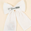 Mushroom Embroidered Bow Clip