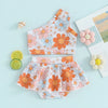 Off Shoulder Flower Fun Skirt Swimsuit